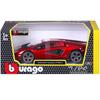 Bburago 1/24 Scale Lamborghini Countach LPI 800-4 Red / Diecast Model Car, Finished Product, 18-21102 RD