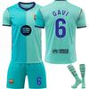 26-27 Barcelona Away No.2 Football Jersey for Kids and Adults GAVI #6