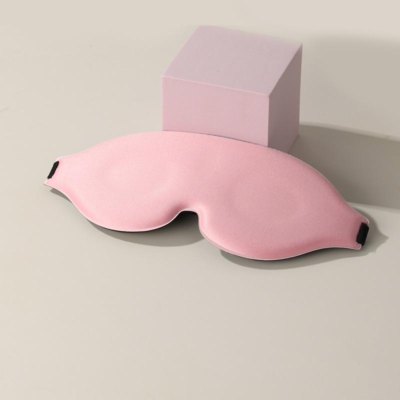 3D Stereoscopic Sleep Eye Mask, Light Blocking, Pressure-Free, Travel Memory Foam, Customizable. розовый