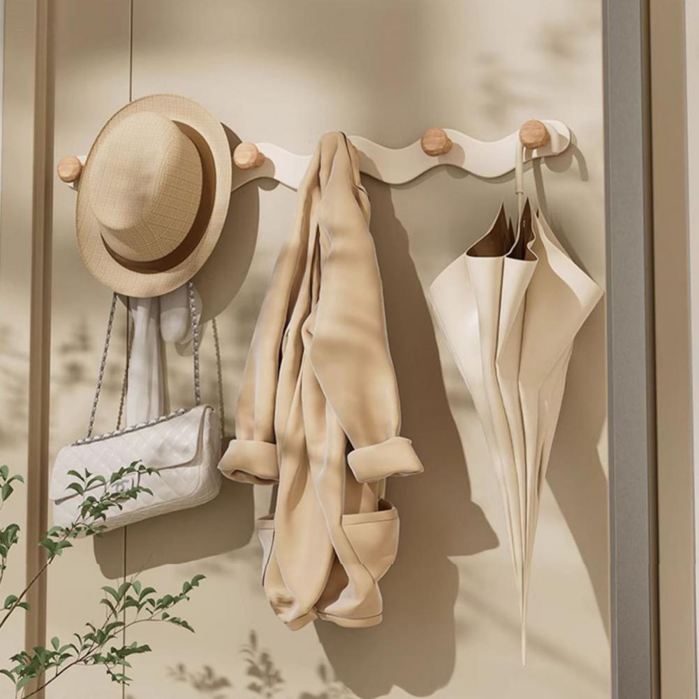 Adhesive Hooks No Drill Strong Load-Bearing Hooks Heavy Duty Space-Saving Corrosion-Resistant Hook for Bathroom Kitchen