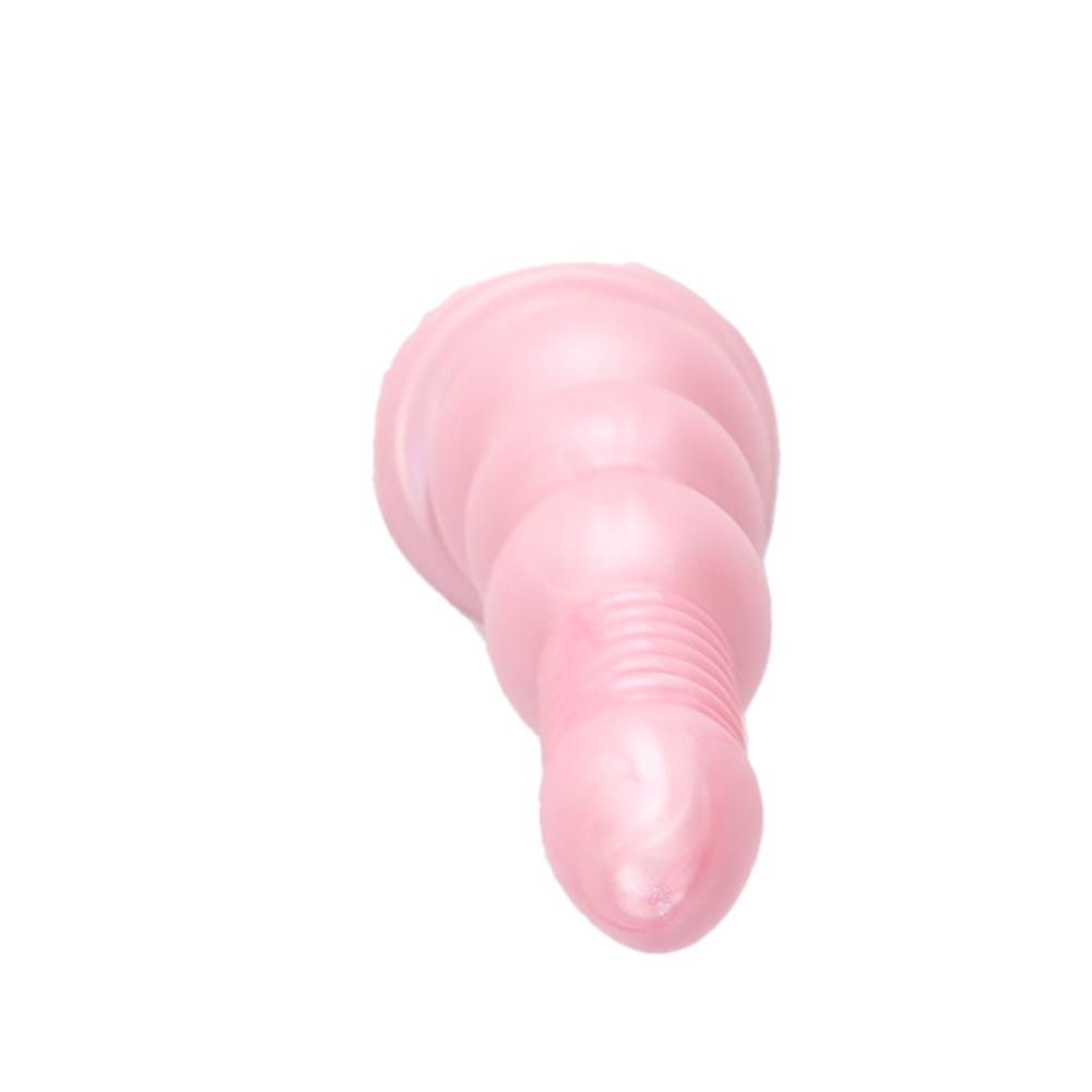 Silicone Threaded Ultra-Long Thick Anal Plug and Dilator for Women - Wearable Fake Penis Sex Toy