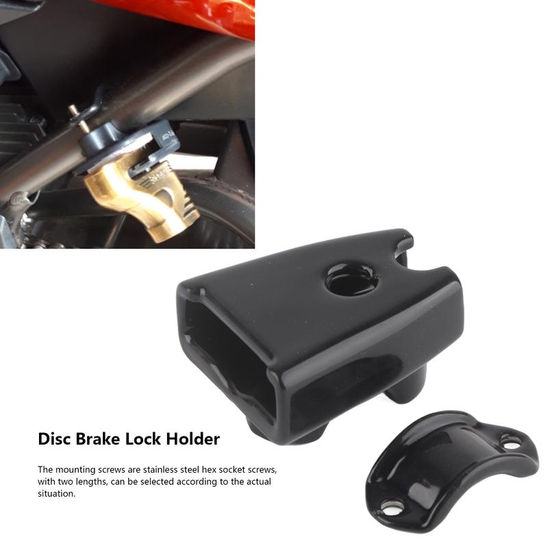 Autocycle Accecssories Motorcycle Security Disc Brake Lock Holder Outdoor Universal for 21‑28mm Cylindrical Objects