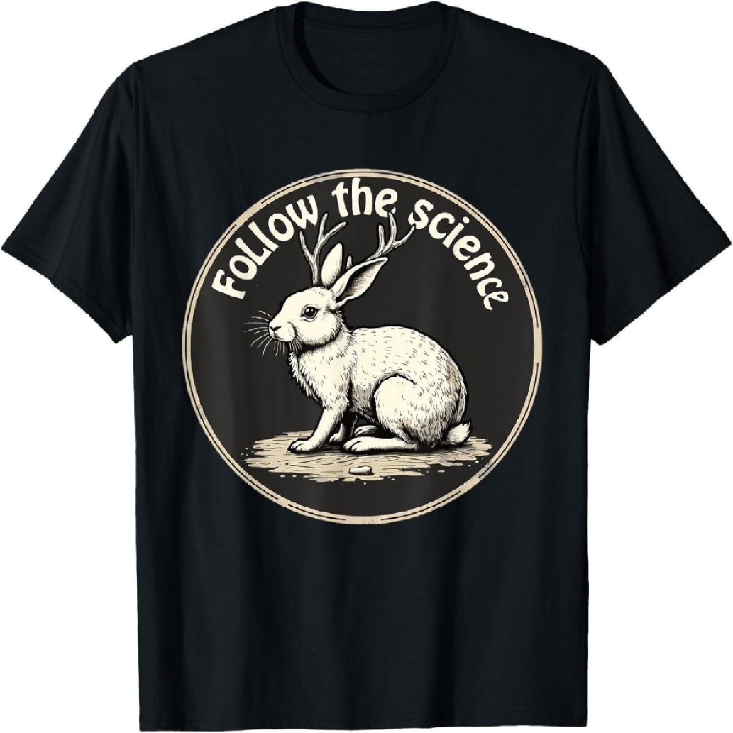Jackalope Cryptid Mythical Rabbit T-Shirt S