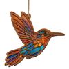 Hummingbird Suncatchers Stained Glass Window Hanging Ornament,Stained Glass Bird Sun Catcher for Window Decors Gift