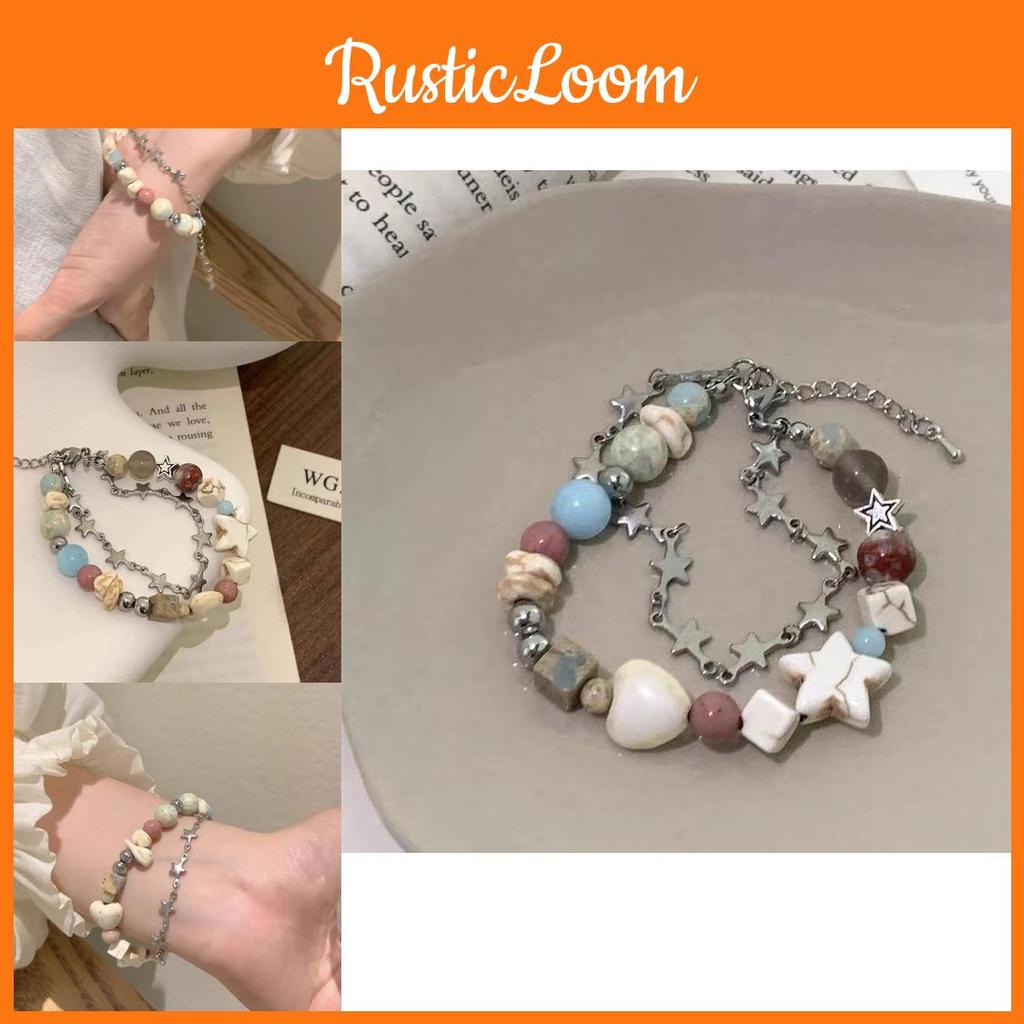 Star Lightweight Fashionable Stone Bracelet For Women Summer 2024 Trend