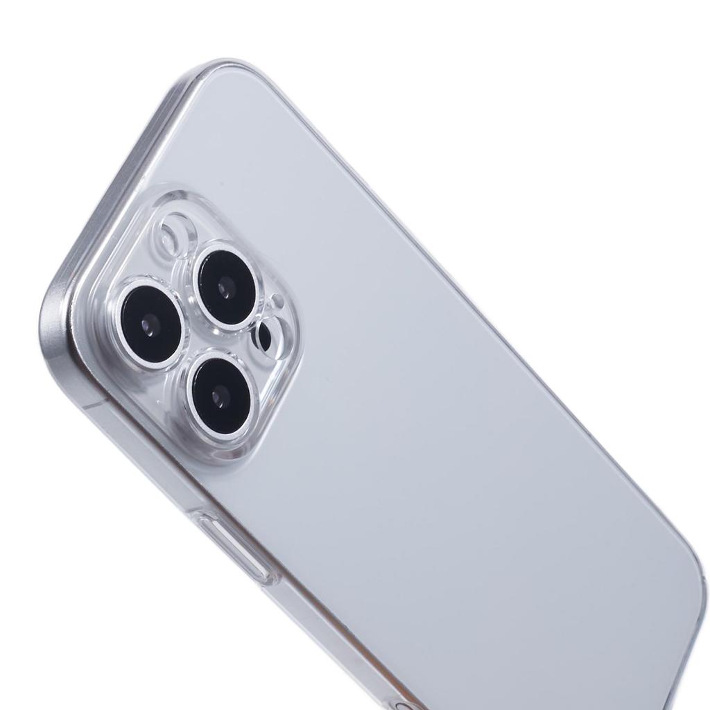 For iPhone 16 Pro Max Case Shock-Absorption Hard PC Phone Cover Transparent (Precise Lens Cutouts)