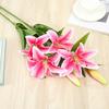 Green 3D Touch Faux Lily Bouquet - Multi-headed Flowers for Wedding and Home Decor.