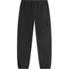 Li Ning Sports Lifestyle Series Solid Color Mid Waist Comfortable Breathable Fleece Lined Warm Jogger Knit Pants Men Bottoms Black AYKT735-1