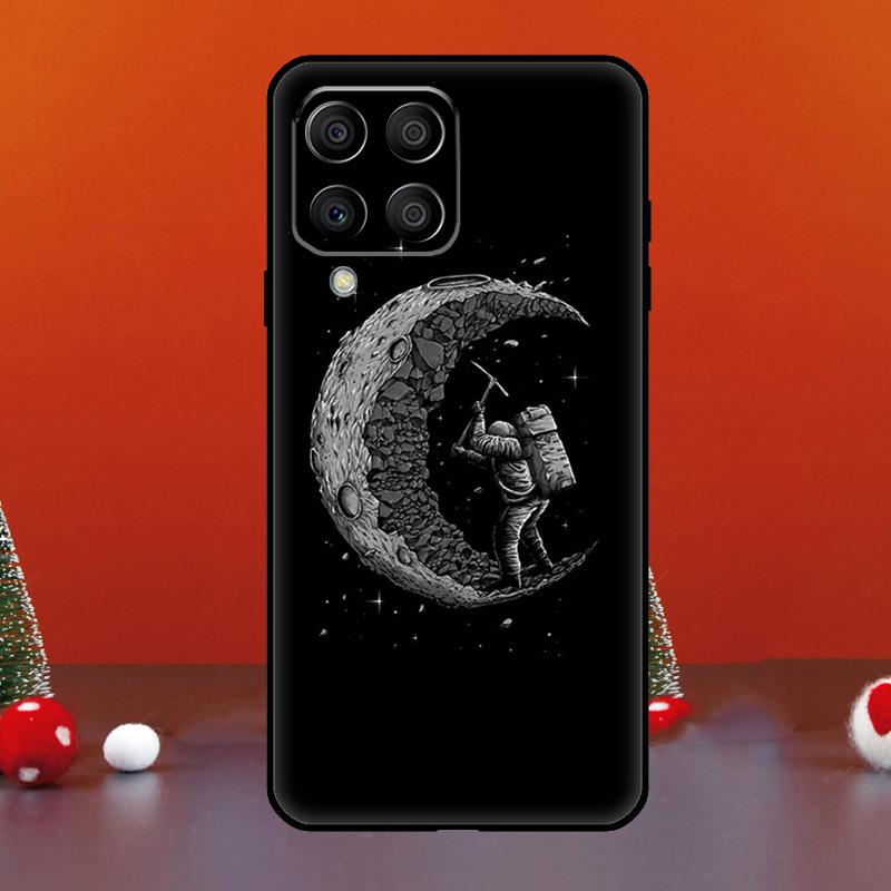 Aesthetic Space Moon Astronaut For Samsung Galaxy M33 M13 M35 M53 M11 M21 M31 M55 M15 M14 M34 M54 M12 M32 M52 M06 M16 Case