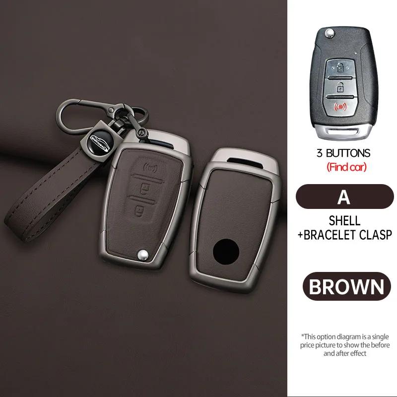 Custodia Cover Guscio Portachiavi Auto Pieghevole in Lega alla Moda Per Ssangyong Kyron 2 Sanka Actyon Korando Tivoli Protezione Portachiavi Accessori