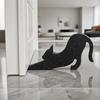 Lovely Doorstop Black Cats Door Stoppers Plastic For Home And Office Use Safety Guards