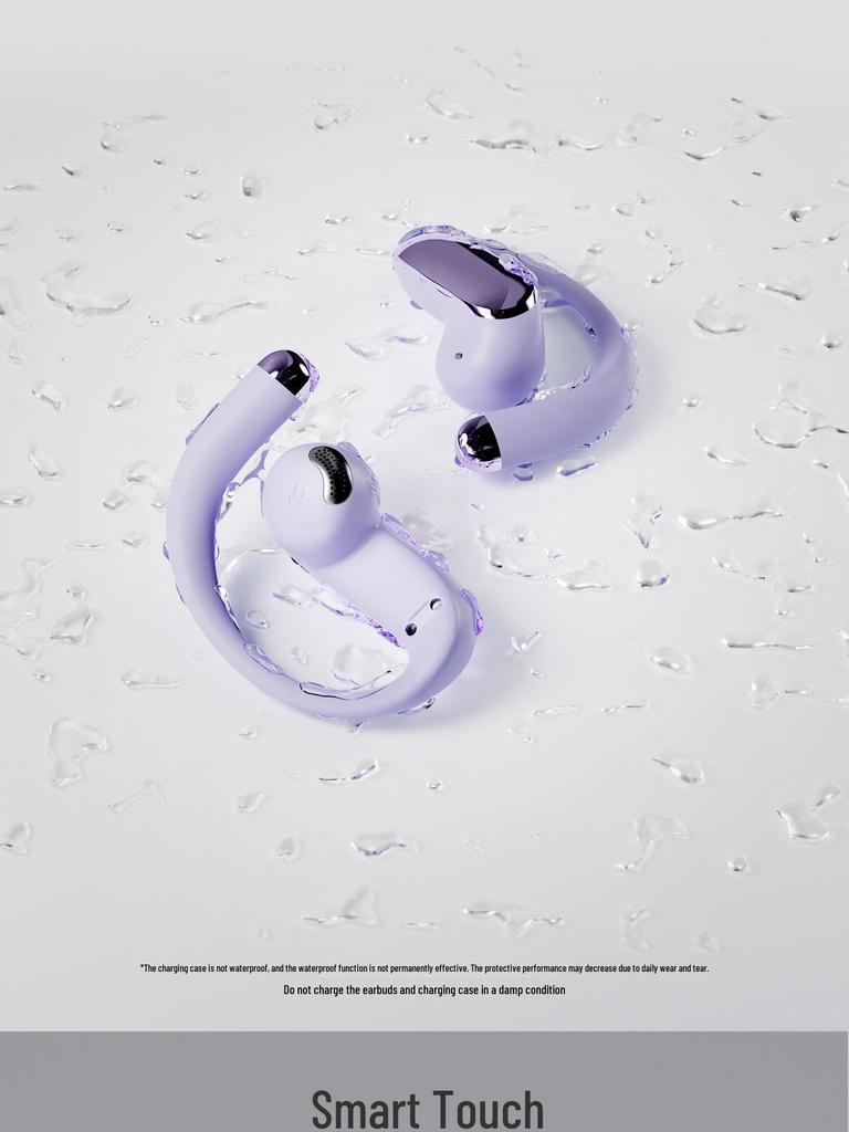 Wopin Open-Ear Clip Bluetooth Earphones: Wireless Noise-Reducing, Compatible with Apple & Huawei for Sports and Cycling Calls