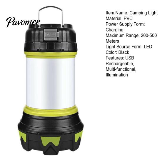 Battery Powered Camping Light USB Rechargeable with Long Convenient And Easy-to-use Accessory Life Multi-functional Outdoor Emergency Illumination