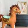 Standing Horse Shape Aluminum Foil Balloon 133x148cm For First Birthday Celebration Anniversary Photography Decoration
