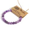 Amethyst Beaded Stretch Bracelet 8mm