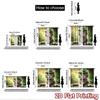 2D flat printing 2pcs Party Curtain Cute Cat Shamrock Hat Digital Printed Polyester Drapes Family Party Decoration Use for