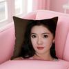 Popular fashion Chinese actress LLiu Haocun Cushion Cover Pillow Case Soft Friendly Fabric  Concealed Zipper