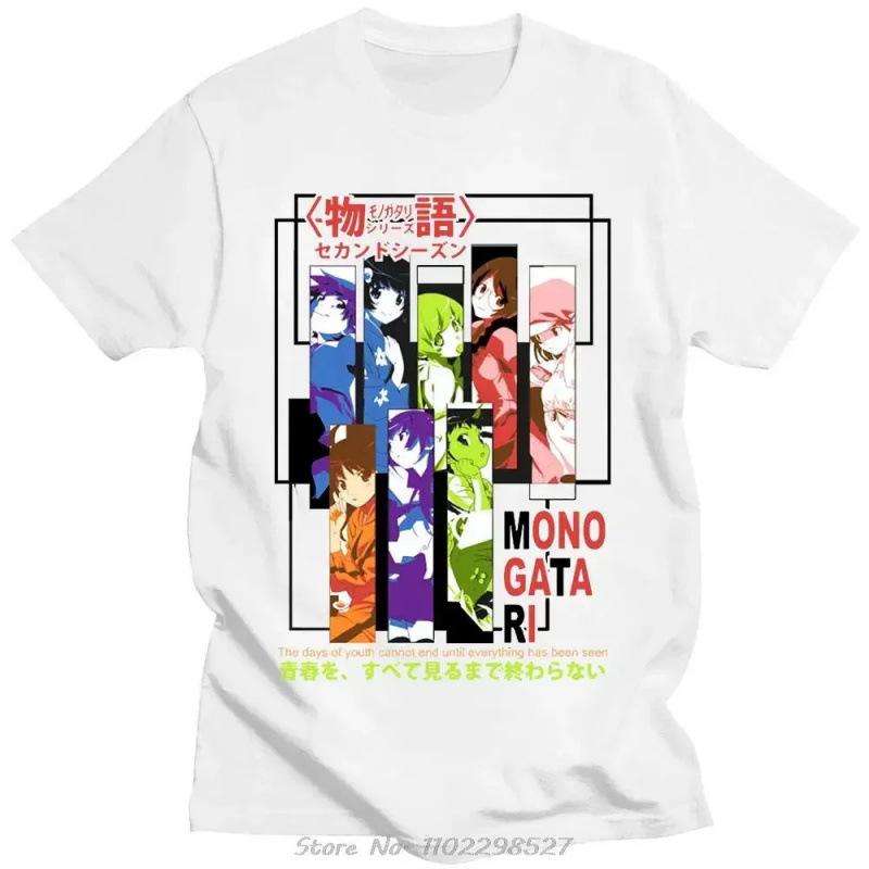 Fashion Women T-Shirt Japanese Manga Monogatari Series Graphic Print T