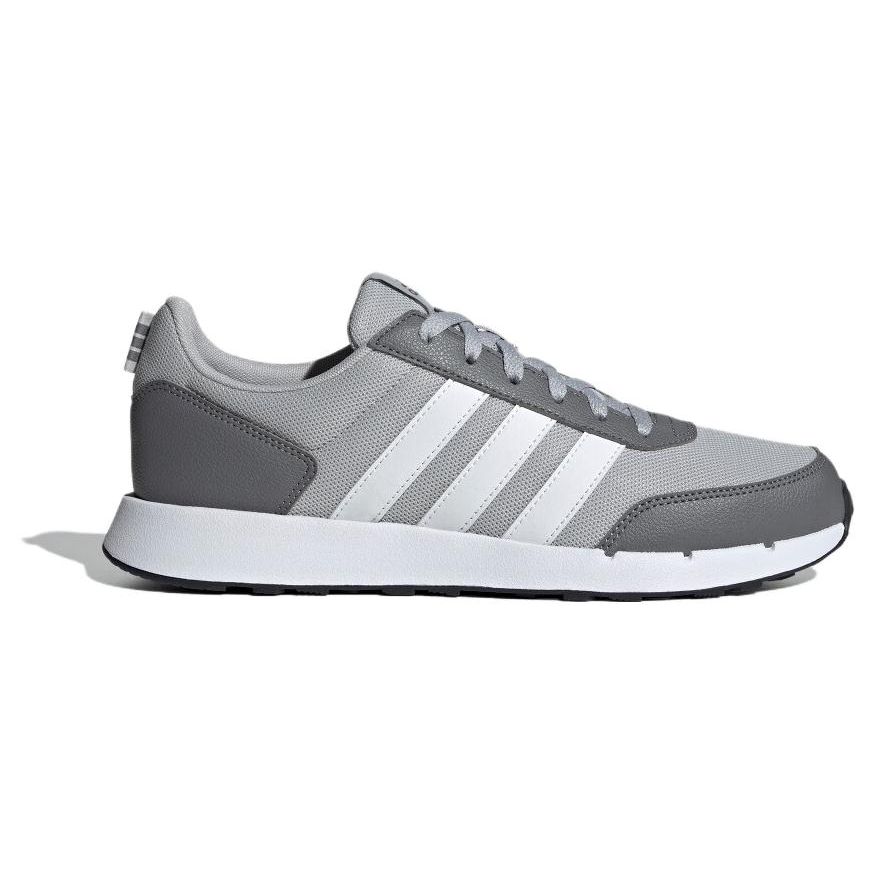 Adidas Run 50s Comfortable Fabric Durable Breathable Low-Top Running Shoes Unisex Sneakers Gray IG6553