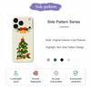 Für iPhone 17 Pro Max Hülle Weihnachtsbaum Schleifenmuster Druck Gerader Rand TPU Handy Rückseite