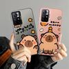 Case for Xiaomi Poco C51 C61 X3 Pro C50 X3 NFC Soft Shell Cute Capibala