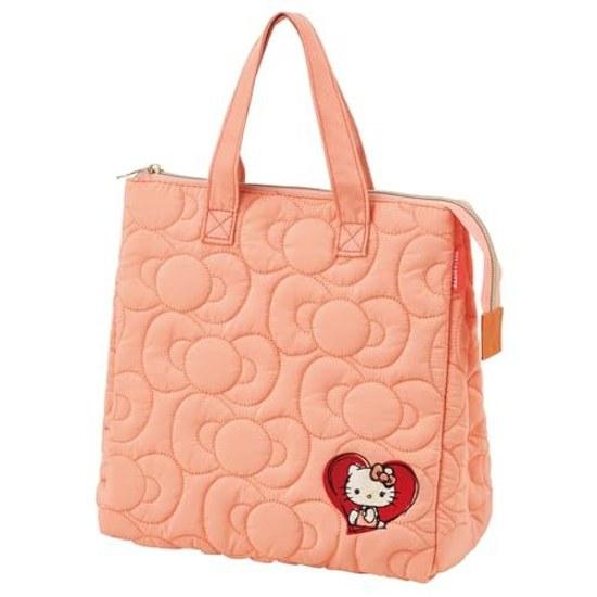 Skater quilted fabric insulated lunch bag pocket Sanrio Hello Kitty drawing KBCB5-A