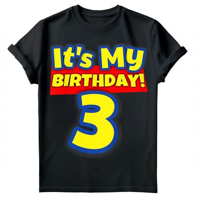 Personalised Birthday Celebration Boys Girls Funny Gifts T-Shirts Tee Top #RL#6