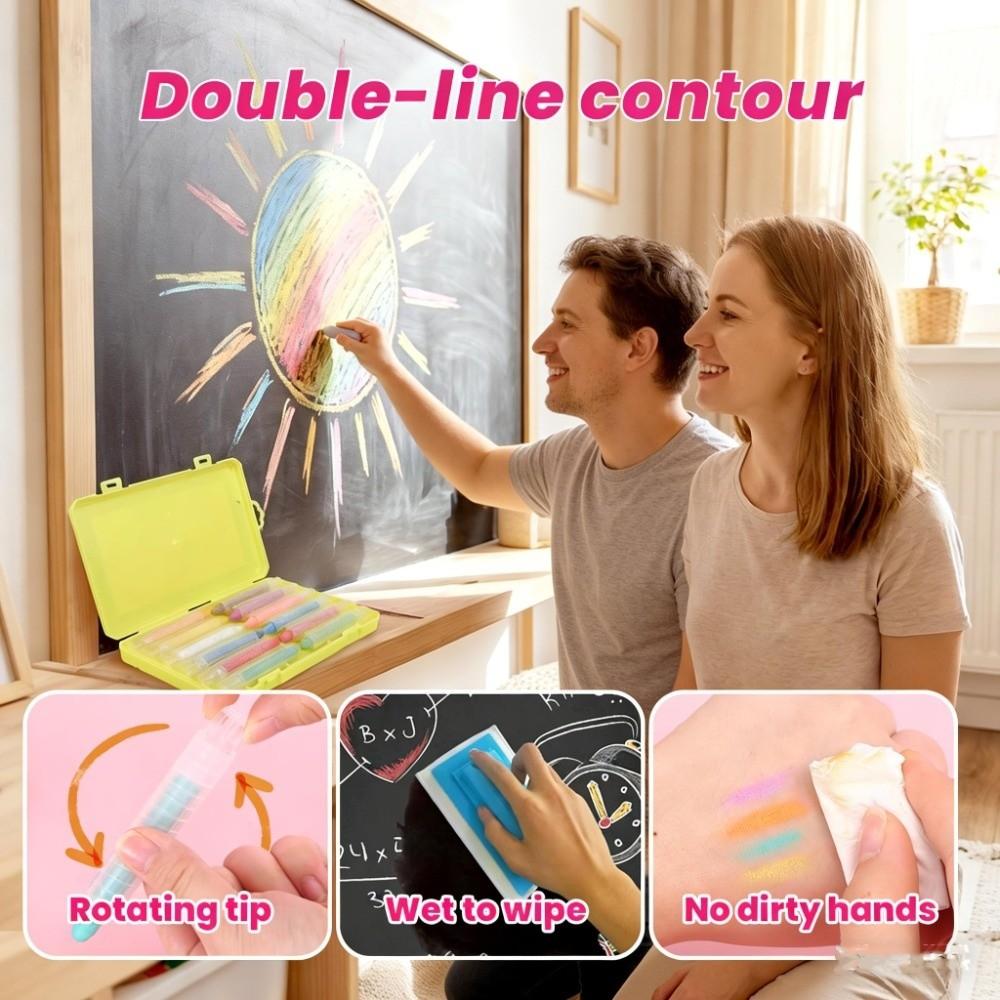 Smooth Writing Washable Chalk Sticks Chalkboard Chalk Gifts Art Chalk  Indoor Chalkboard