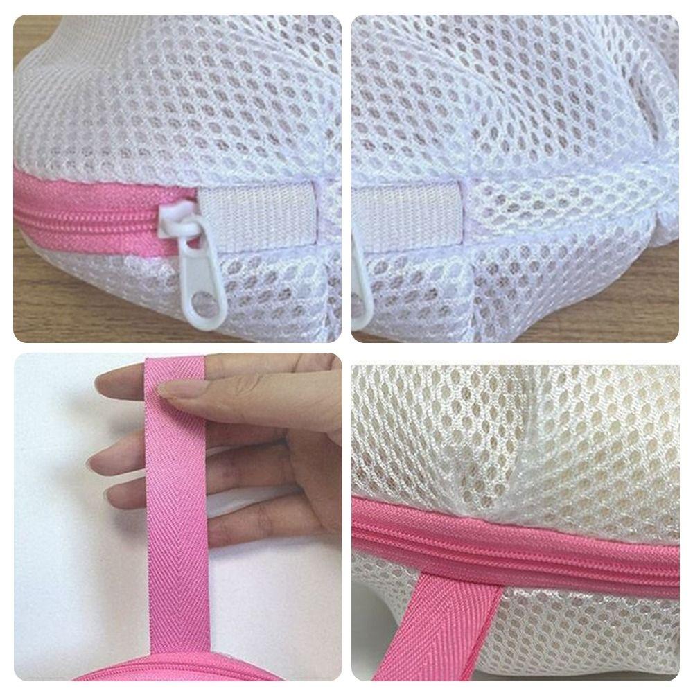 Cartoon Bra Laundry Bag Anti-Winding Anti-deformation Bra Mesh Bag Breathable with Handle Underwear Cleaning Protector