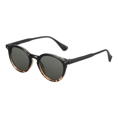 Square Polarized Retro Coffee Yellow [uxcell] Sunglasses, Trend, Unisex, (Green Lens)