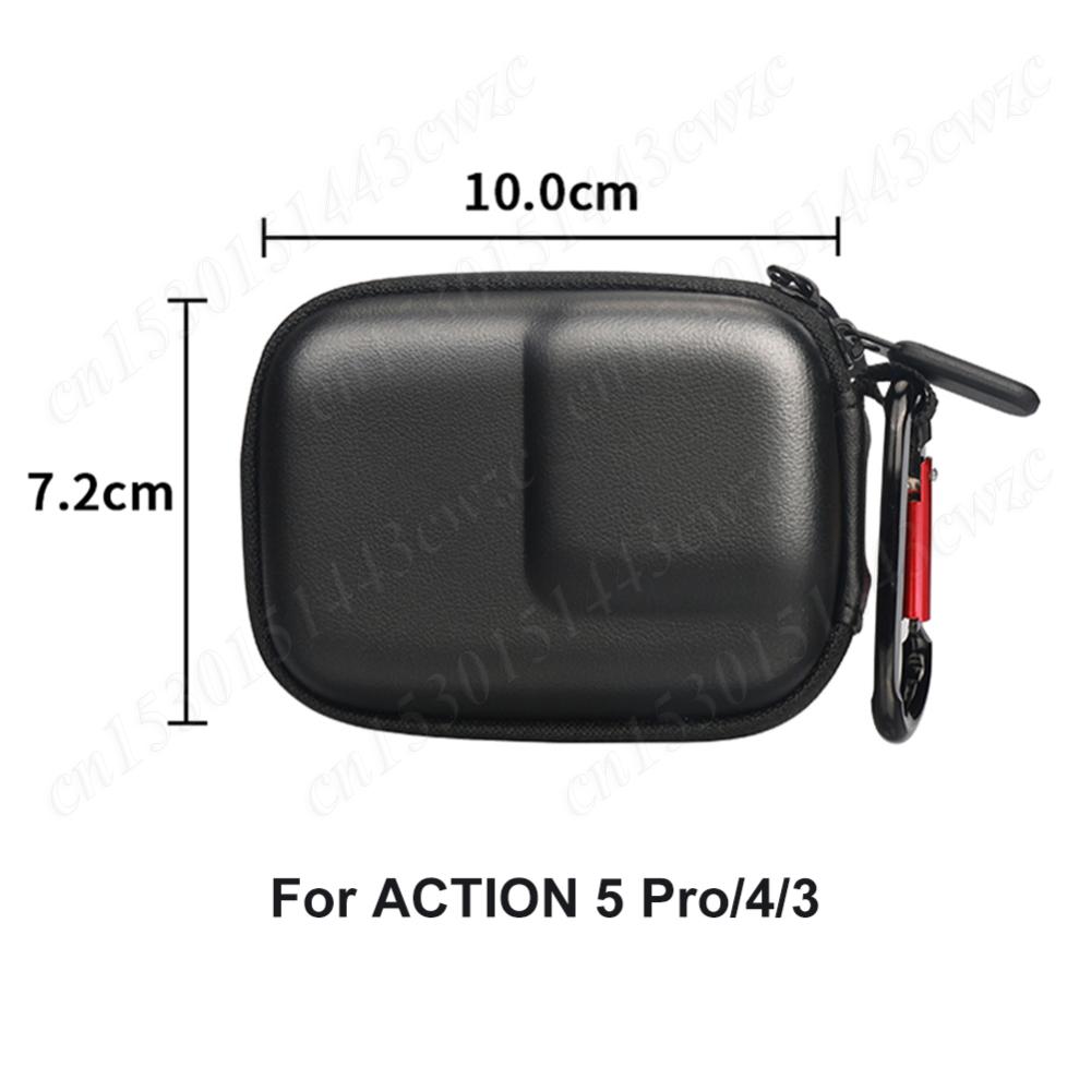 Przenośna torba do przechowywania DJI OSMO Action 5 Pro/4/3 z karabińczykiem Etui podróżne Pudełko ochronne Etui ochronne do przenoszenia akcesoriów
