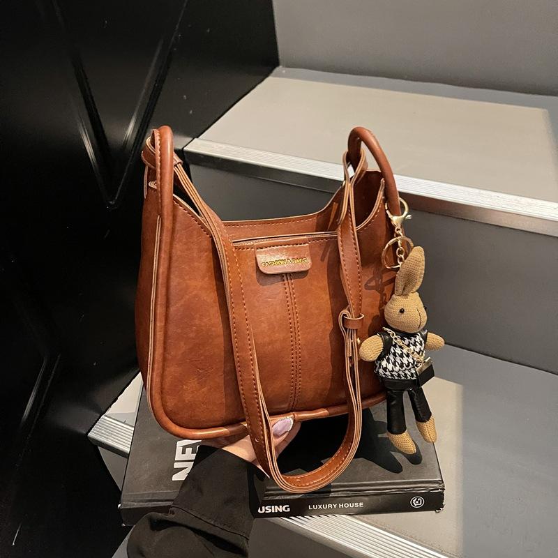 

Популярная модная сумка под мышкой женская новая сумка-тоут универсальная текстура деловая сумка через плечо коричневый