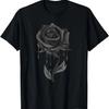 Beautiful Black Rose Goth Gothic Dark Arts Magic T-Shirt