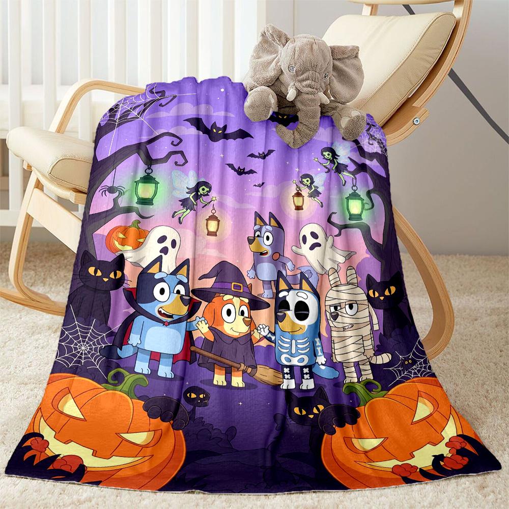 Halloween Night Adventure Blanket Warmthful Decor Suitable for Sofa Office Chair Seaside for All Seasons Modern Perfect Gift for Relatives and Friends