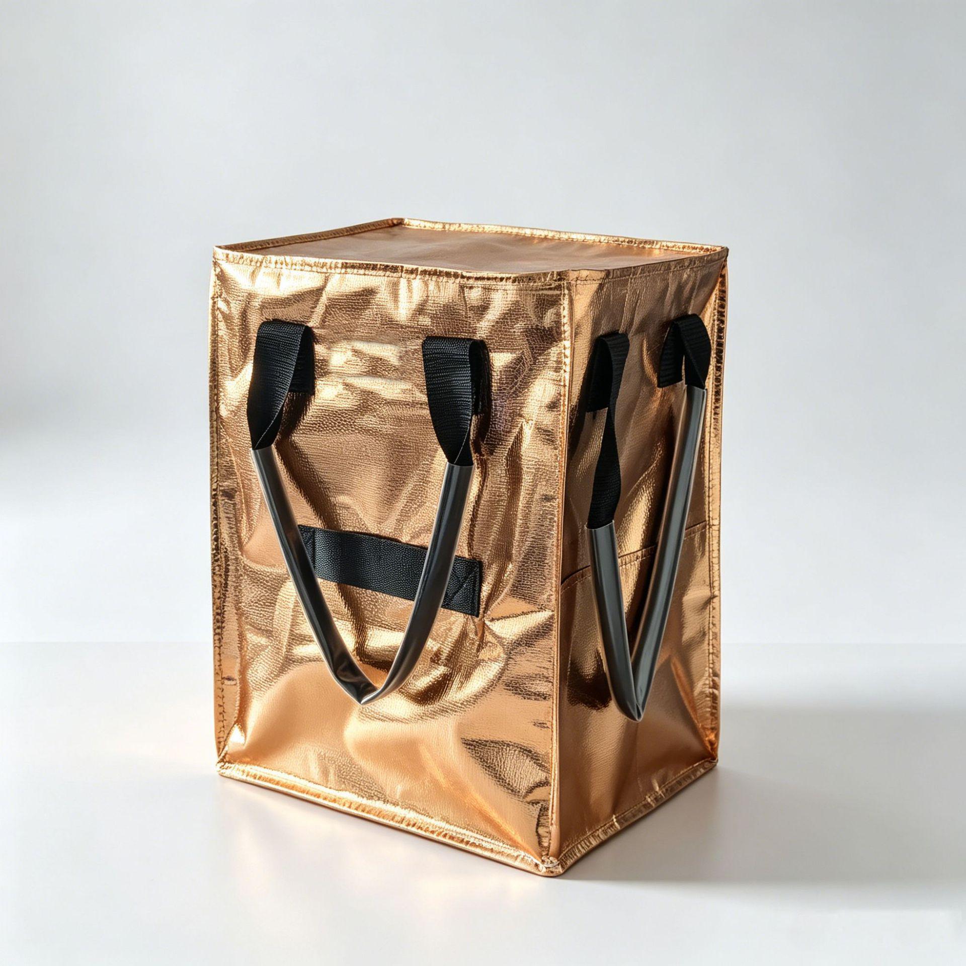 HULKEN Faltbarer Trolley-Tasche mit Rädern - Große Kapazität Reißverschluss Einkaufswagen-Tasche Medium 40*30*50 cm (Detachable Wheels) black