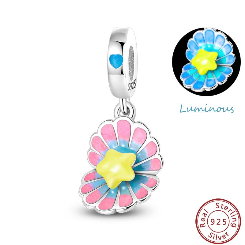 Luminous Ocean Series Copper Dolphin Turtle Octopus Charms Beads 3Mm Diy Fine Jewelry Gifts Making