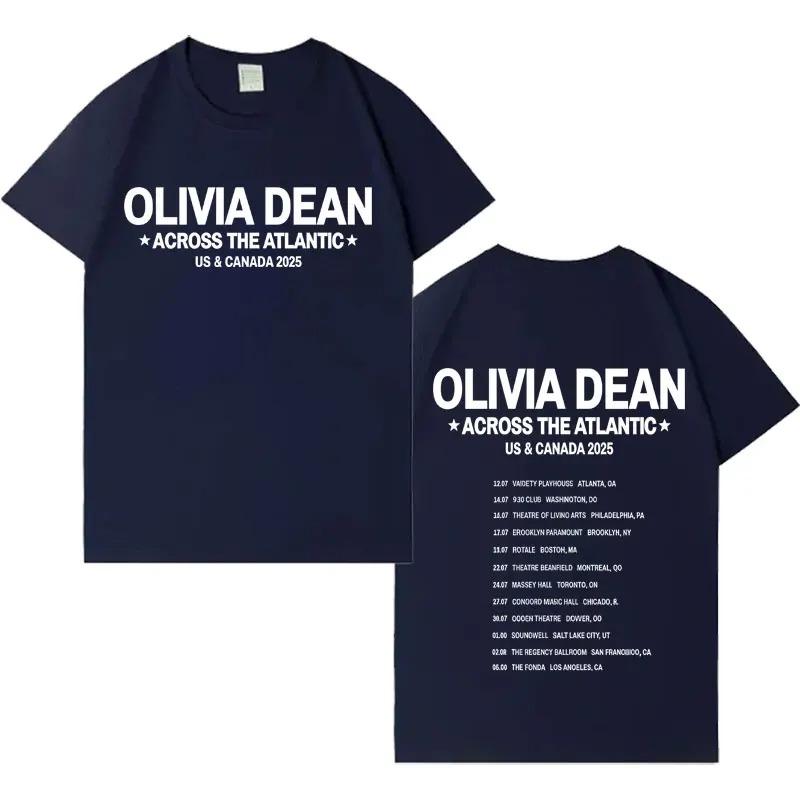 Singer Olivia Dean 2025 Fashion Short Sleeve TShirt Unisex HipHop Loose Cotton Casual Comfortable TShirt Streetwear