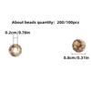 200/100pcs 8mm Cracked Acrylic Loose Spacer Beads For Jewelry Making Handmade DIY Beaded Bracelet Craft Supplies