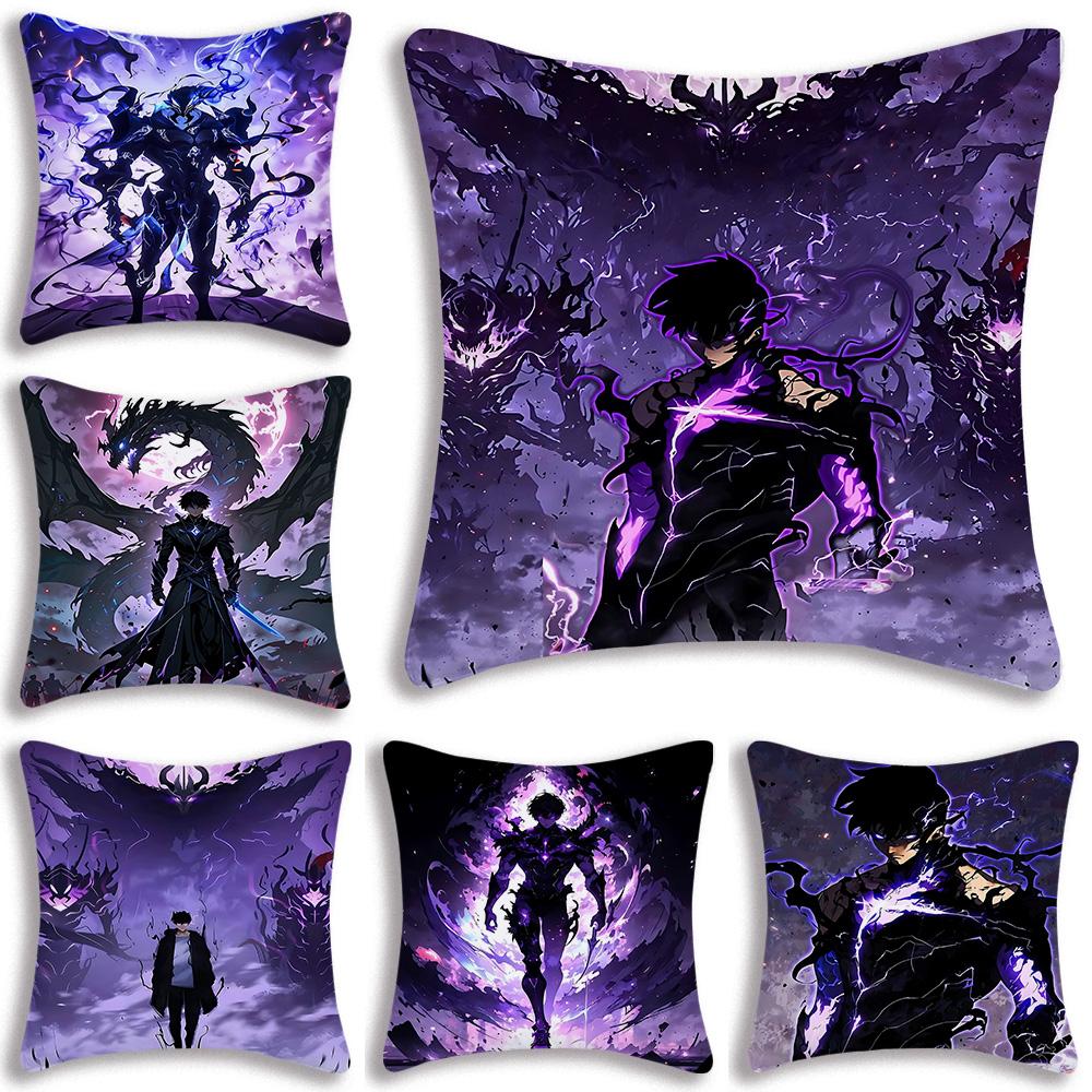 Cartoon Cool Solo For Levelings Pillow Covers Cartoon Sofa Decorative Home Double-sided Printing Short Plush Cute Cushion Cover