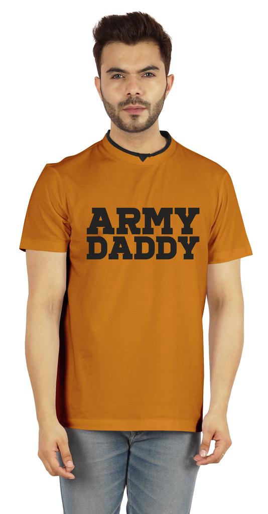 Inkmeso Men  s Tshirt For Military Pride Dad Graphic Quote   Army Daddy   Tee Cotton Jersey