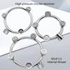 Garden Watering Sprayer Stainless Steel High Pressure Mist Sprinkler Head Garden Hose Nozzle Splitter Wide Angle