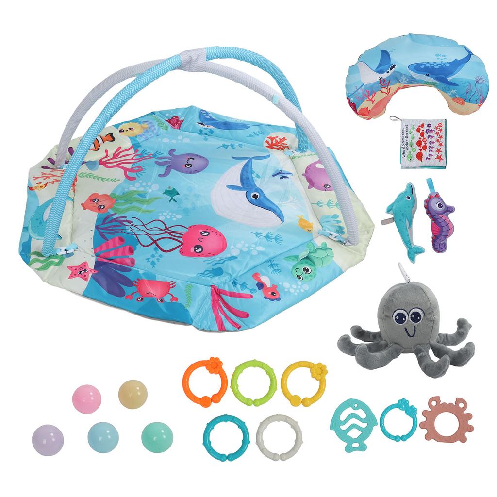 Baby Gym Play Mat Multifunctional Promote Development Soft Safe Infant Playmat for Crawling Playing