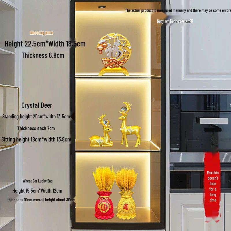 Luxury Wine Cabinet Ornaments for Living Room Entrance Decoration