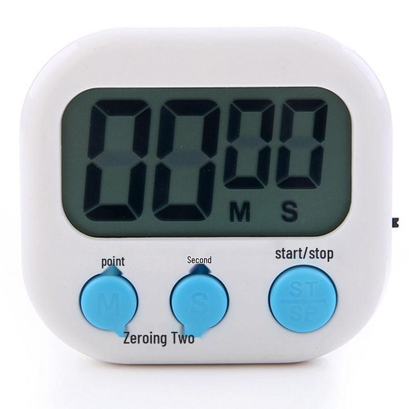 Kitchen Timer & Alarm Clock: Loud, Cute, Electronic Stopwatch for Students.