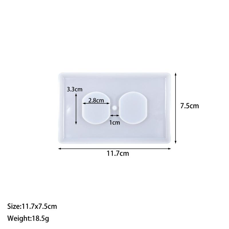 6pcs Switch Socket Silicone Resin Mold Suitable For Irregularly Shaped Handicrafts and Home Decoration of Light Switches