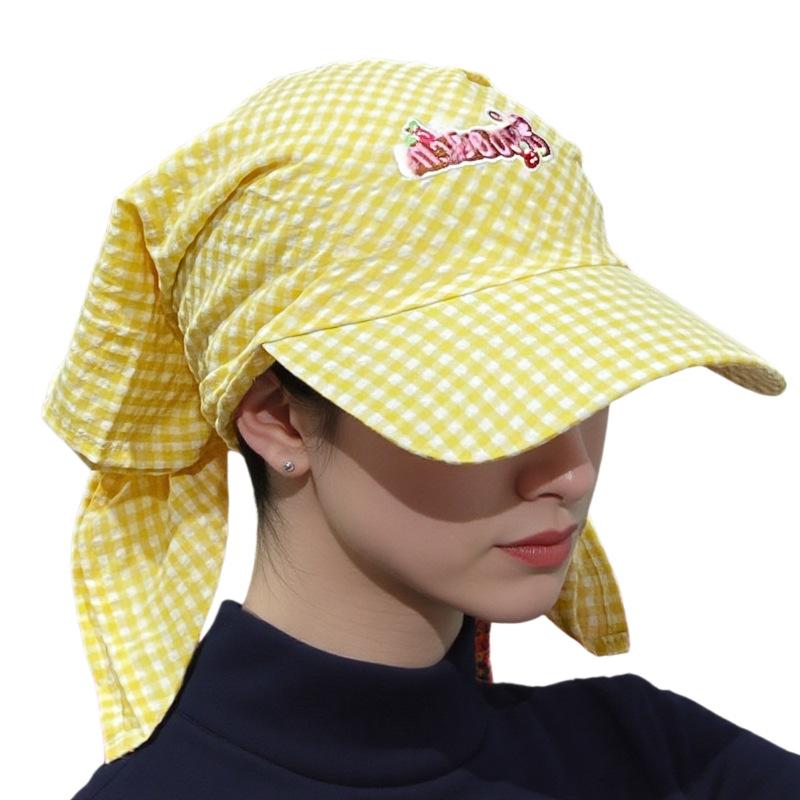 Niche Design Fashionable Sunshade Headscarf Hat Men's and Women's Caps Spring and Summer Shopping Camping Anti-sun Hat