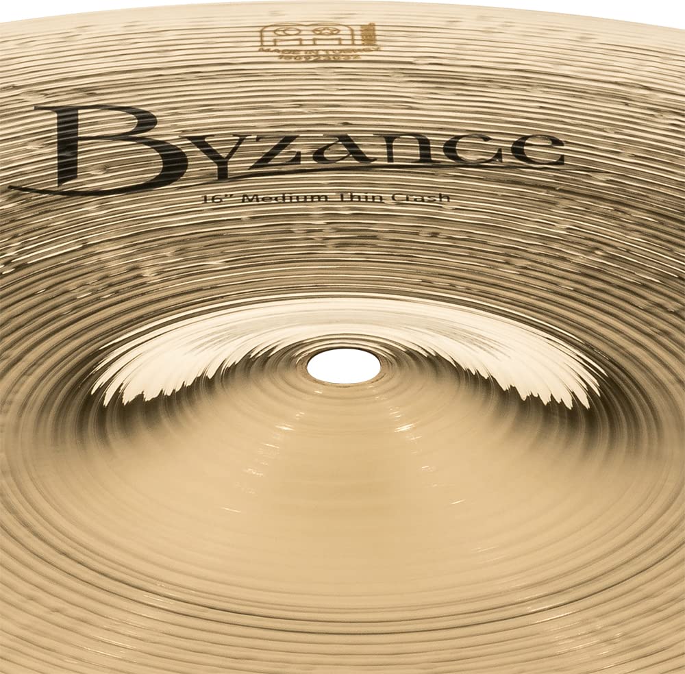 MEINL Byzance Brilliant Series Crash Cymbal Medium Thin Crash 16" B16MTC-B []