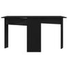 Dining Table 138 X 70 X 73.5 Cm Engineered Wood Black Oak