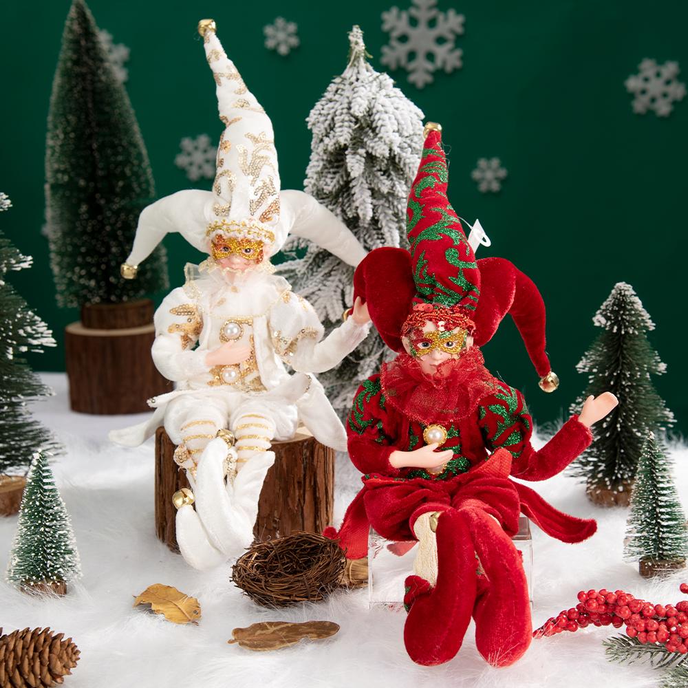 Kolorowe i urocze bożonarodzeniowe Elf wisiorek w kształcie lalki dekoracje na boże narodzenie wesołych świąt bożego narodzenia dekoracji domu Natal szczęśliwego nowego roku Navidad 2023 prezent