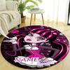 Personalized M-Monster High Draculaura Round Chair Office Rug - Perfect for Mat, Office Chair & More - Ideal Gift for Birthdays and Holidays